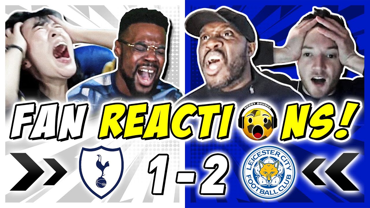 SPURS FANS MELTDOWN 🤬 REACTION TO TOTTENHAM 1-2 LEICESTER CITY | PREMIER LEAGUE FAN REACTIONS
