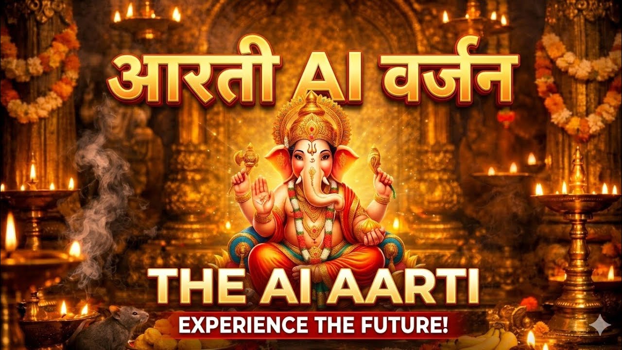 Lord Ganesha Aarti: AI Music Video | New Divine Vibe | Bappa Morya 2026