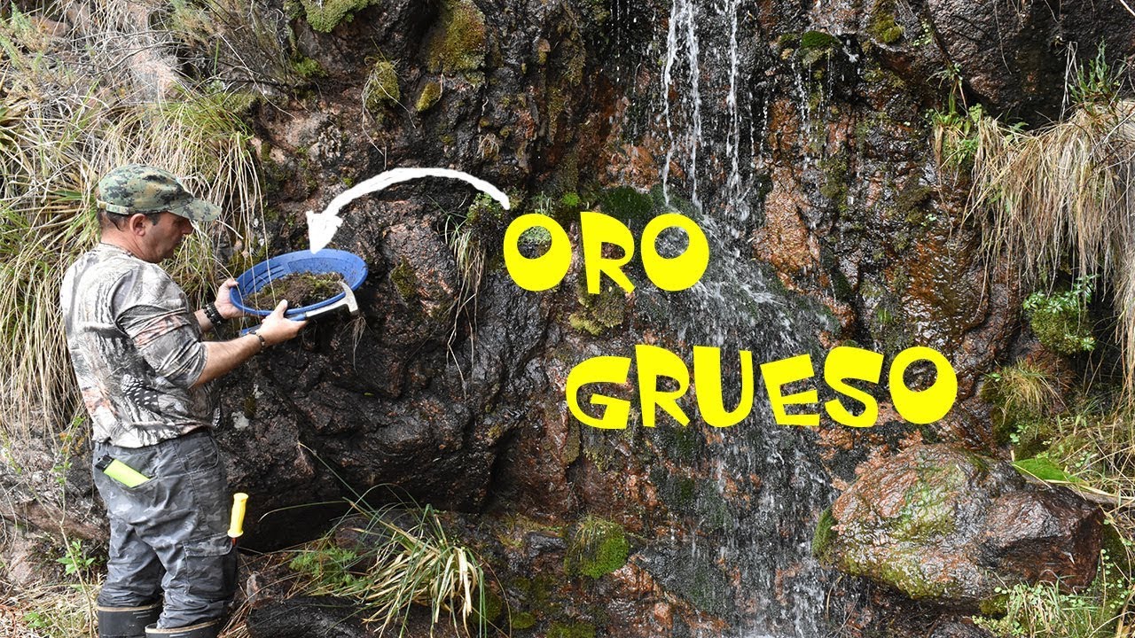 Oro solido en cascadas y ríos como buscarlo .Gold río