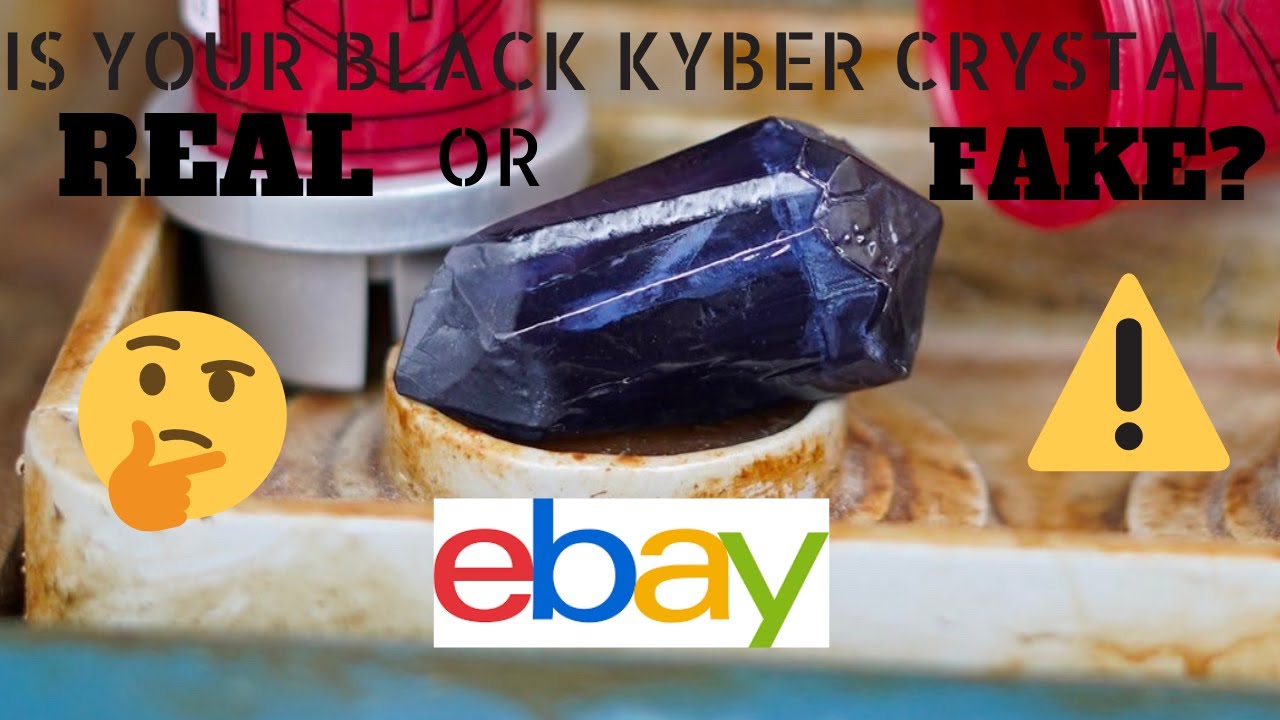 How to tell if a Galaxy’s Edge Black Kyber Crystal is GENUINE or FAKE