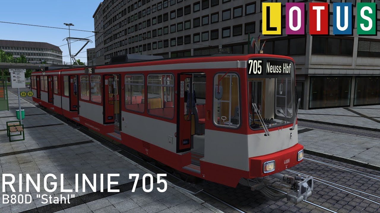 Mit dem B80D auf der Straßenbahnlinie 705 | Let's Play LOTUS Düsseldorf 1981 #11