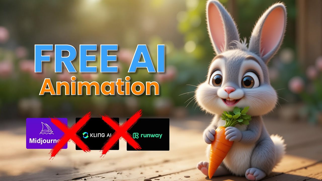 Создайте анимированного кролика в стиле Pixar с помощью бесплатных инструментов искусственного ин...