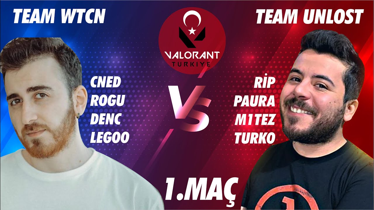TEAM WTCN VS TEAM UNLOST ŞAMPİYONLAR LİGİ #MAÇ1 (Cned,Rogu,Denc,Legoo,Rip,Paura,m1tez,Turko)