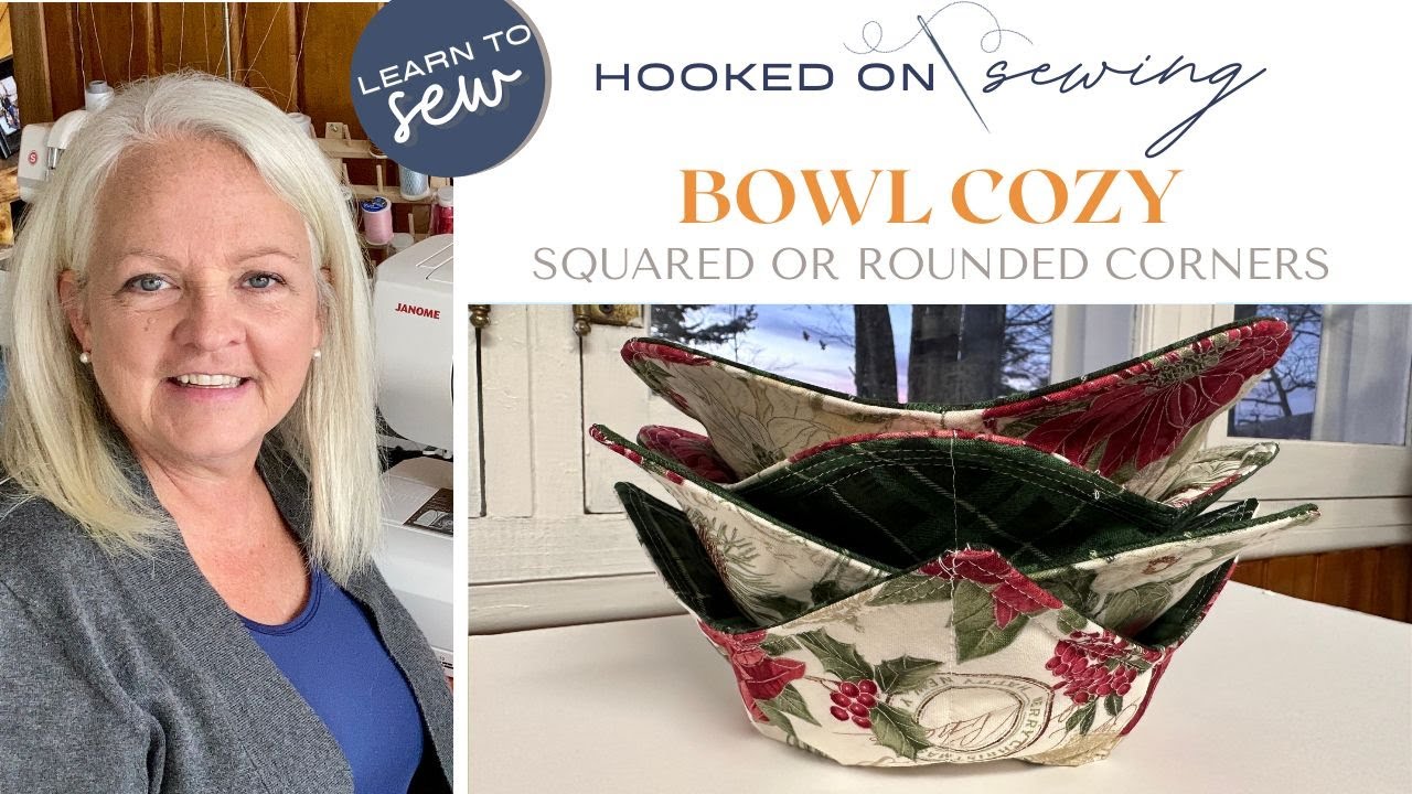 How to Sew a Bowl Cozy | Reversible and Microwave Safe Bowl Cozy Tutorial | Janome Sewing Machine