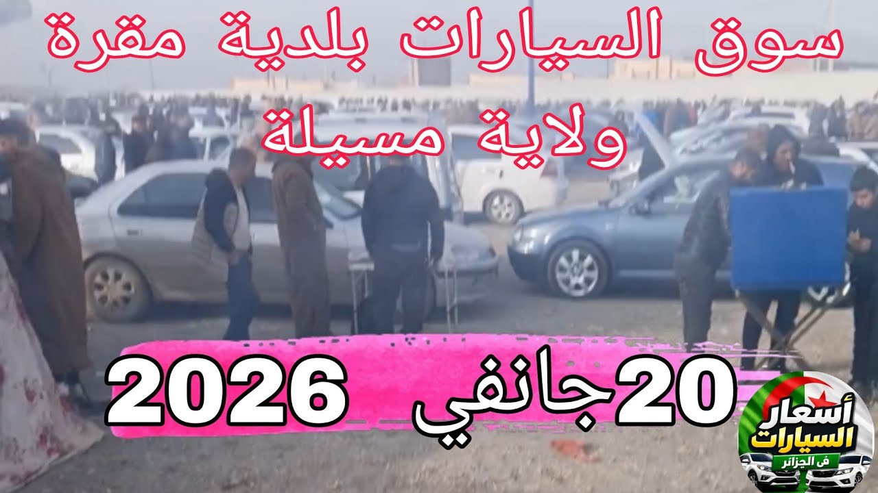 أسعار السيارات في سوق بلدية مقرة ولاية المسيلة | اليوم الثلاثاء 20 جانفي 2026  prix des voitures 