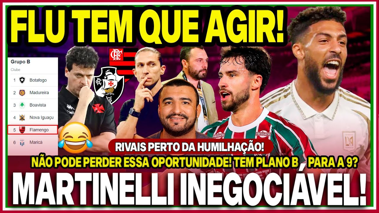🚨OPERAÇÃO BOUANGA: FLU TEM QUE AGIR! MARTINELLI NÃO ESTÁ À VENDA! TEM PLANO B?!😂RIVAIS HUMILHADOS!?