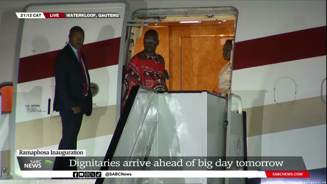 Presidential Inauguration | Mswati III: The King of Eswatini arrives