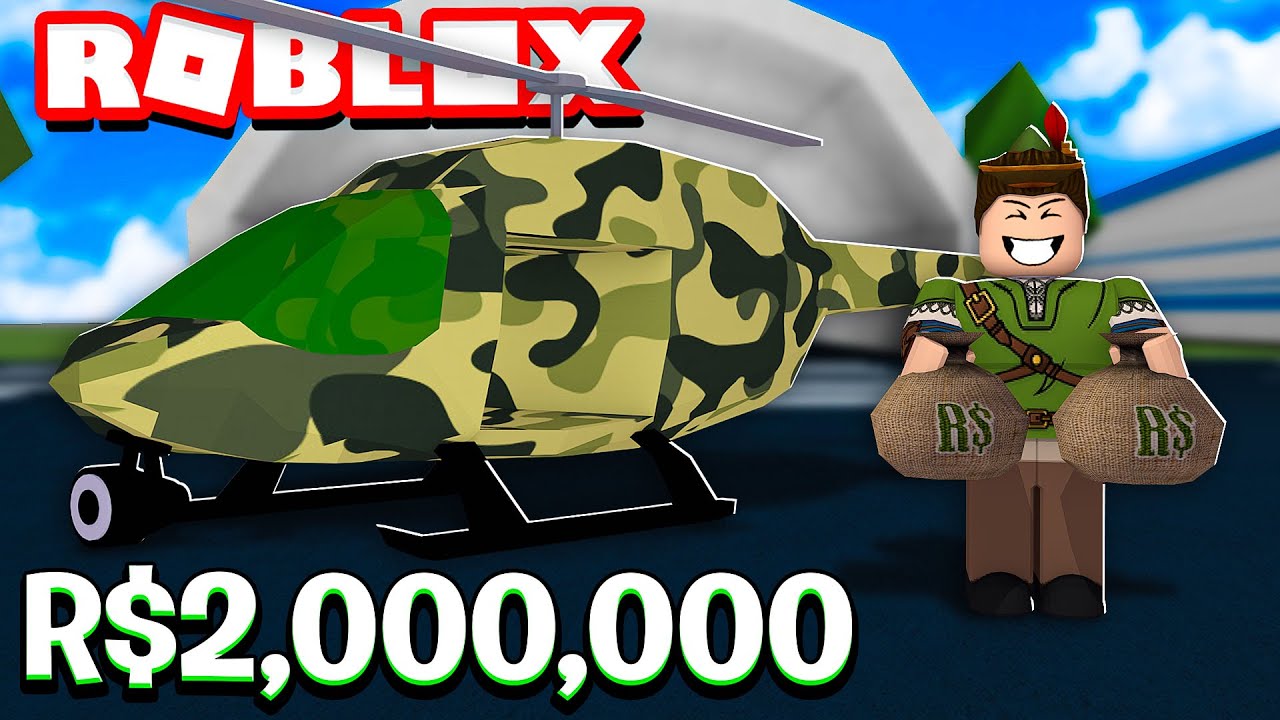 COMPREI O NOVO HELICÓPTERO DE $2.000.000 NA CIDADE DO ROBLOX!! (Mad City)