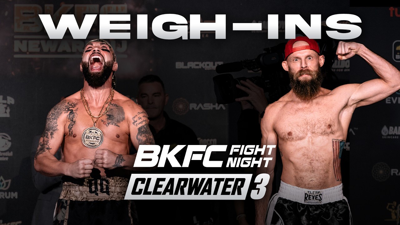 Weigh-In: BKFC FIGHT NIGHT CLEARWATER GASKINS vs GUYMON | LIVE!