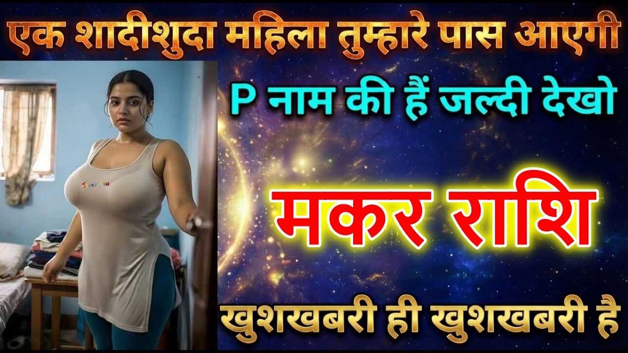 मकर राशि वालों एक शादीशुदा महिला तुम्हारे पास आएगी P नाम की हैं जल्दी दोखो