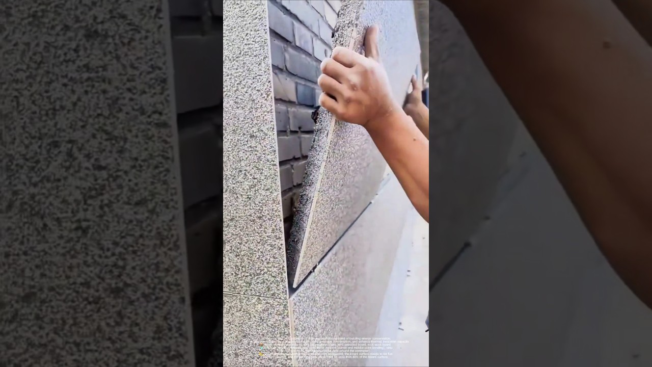 External wall insulation board construction process