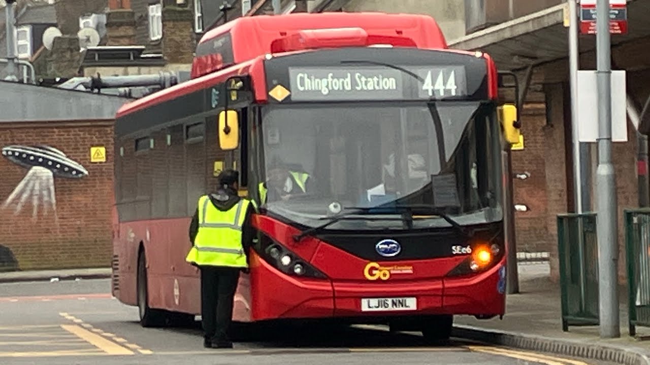 Journey on the Go Ahead London Enviro 200 EV SEe6 LJ16NNL on bus route 444