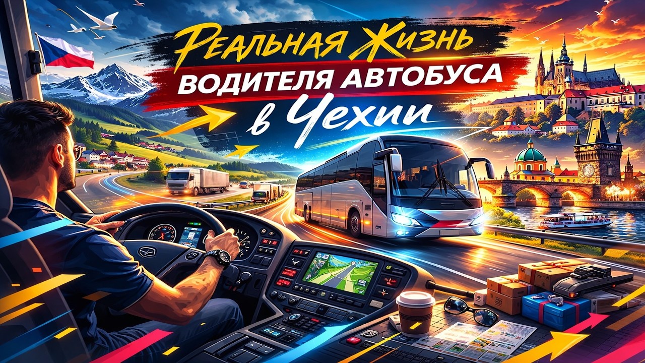 🚌Реальная жизнь водителя автобуса в Чехии: Условия, Жилье, Кайф