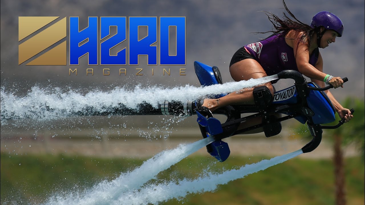 Motorbike meets water jetpack = Hydroflight Jetbikes