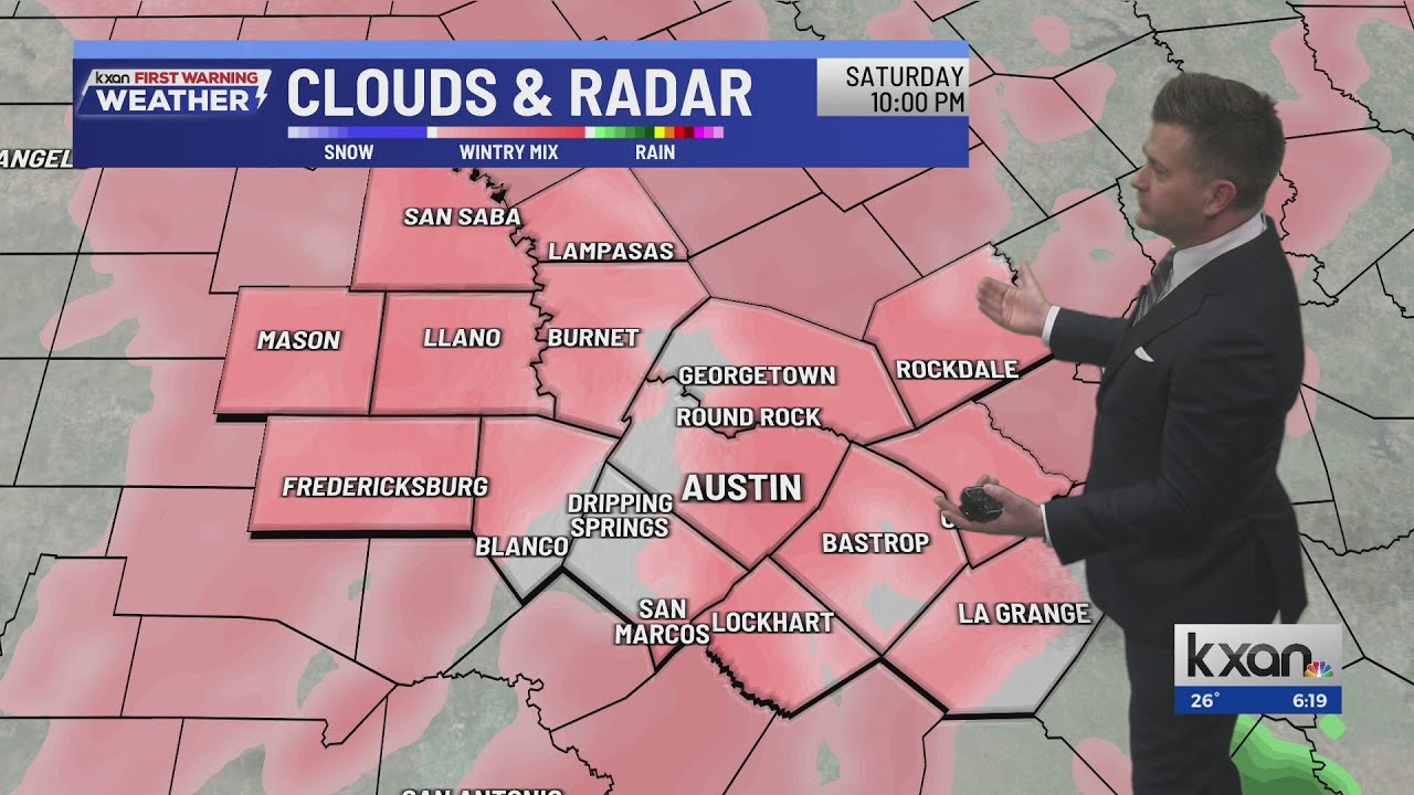 Widespread freezing rain, brutal cold air in Central Texas | KXAN Weather Forecast (Jan. 24)