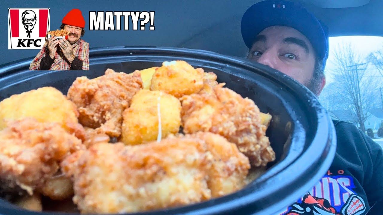 KFC’s NEW $5 Matty Matheson Cheesy Nuggy Gravy Bowl — Worth It? 🧀🐔