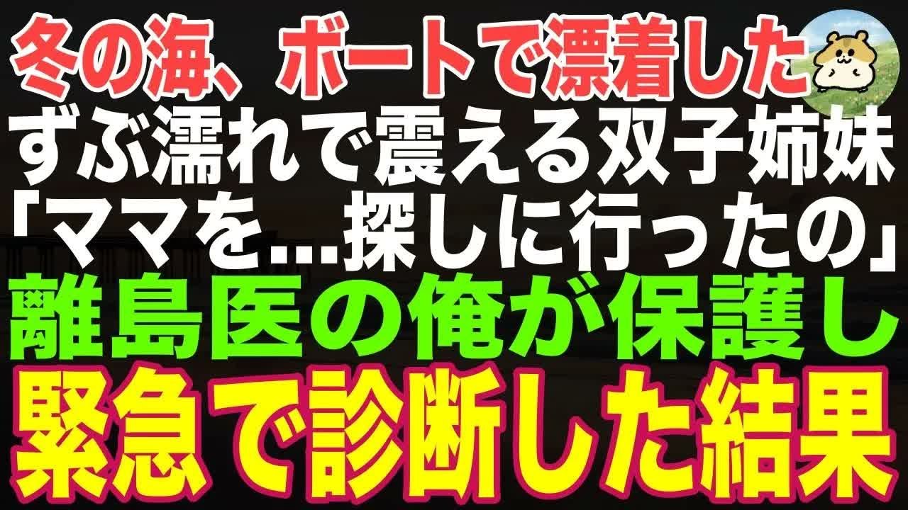 【感動する話】冬の海、無人のボートで漂着したボロボロの双子姉妹「ママを探しにいったの…」→離島医の俺が助けた命が、やがて俺と島の未来を変えることになるとは…【朗読・スカッと・泣ける話】