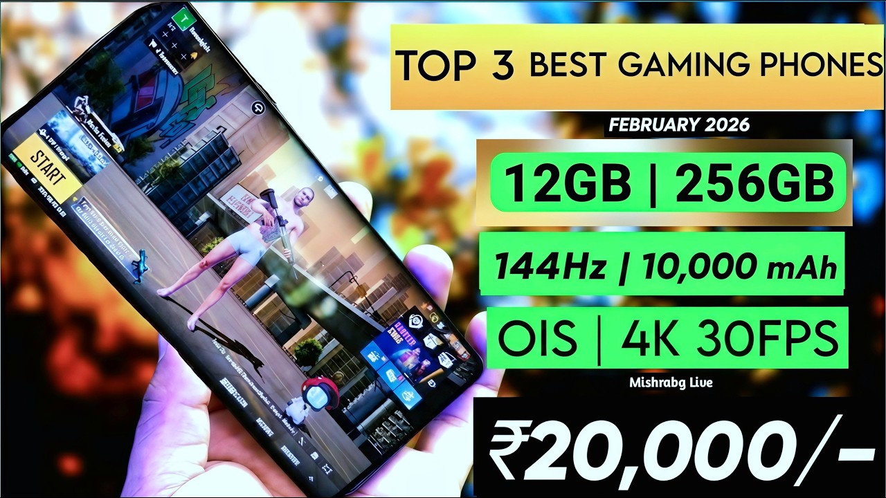 ₹20,000 Budget? Buy These 3 Gaming Phones in 2026 🔥 No Lag, 120FPS Gaming