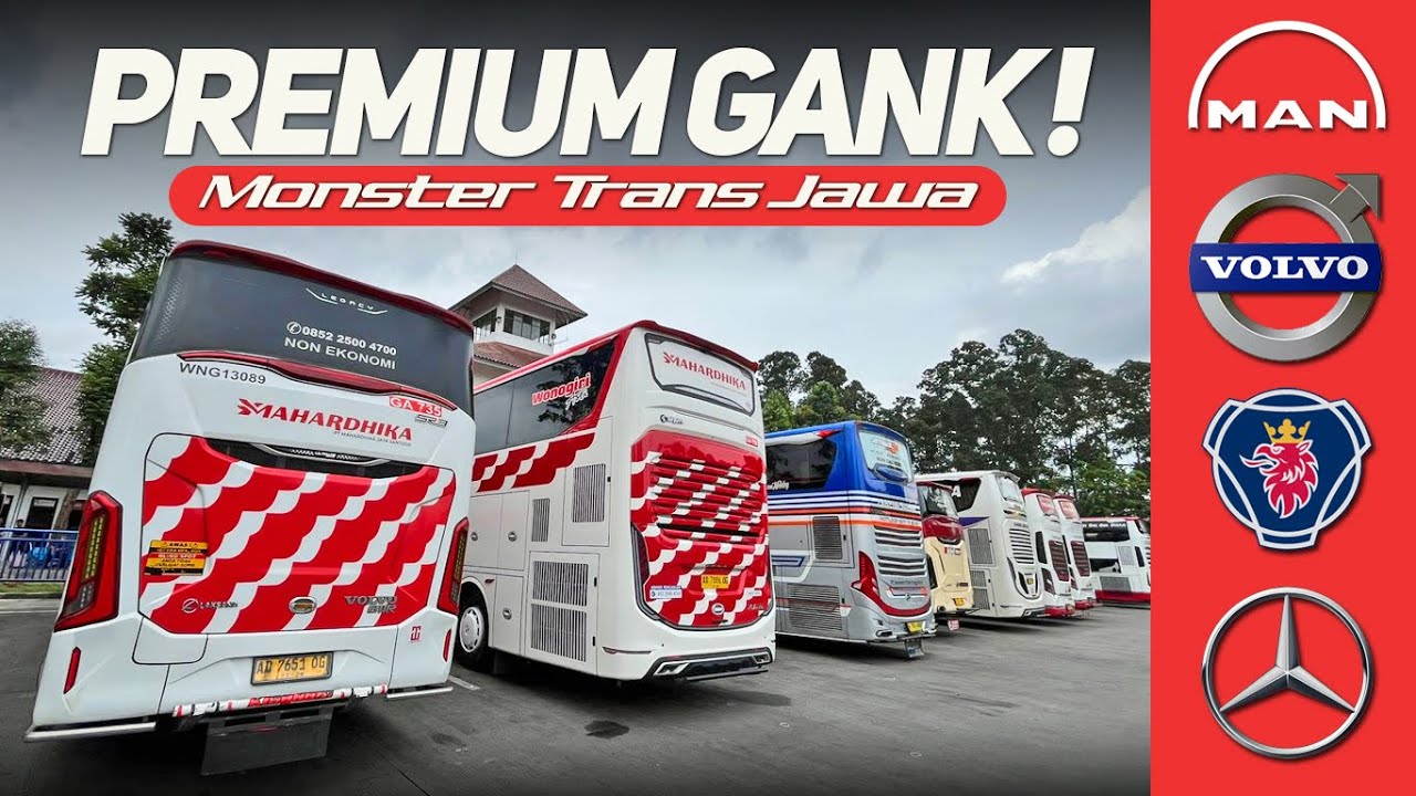 FULL BUS PREMIUM TRONTON PELARI TRANS JAWA‼️SEMUA SASIS PREMIUM LENGKAP PARKIR DI TERMINAL PORIS‼️