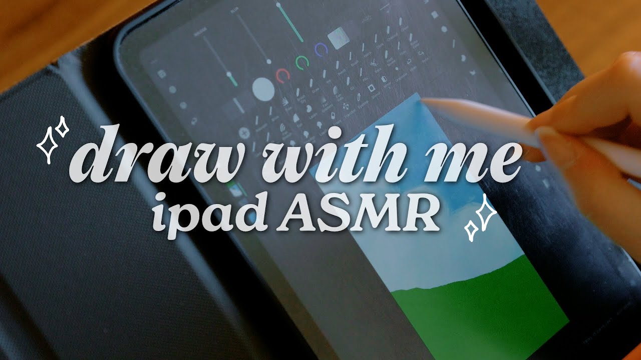paint with me! ☁️ landscape in heavypaint [ ipad asmr, no music, real time ]