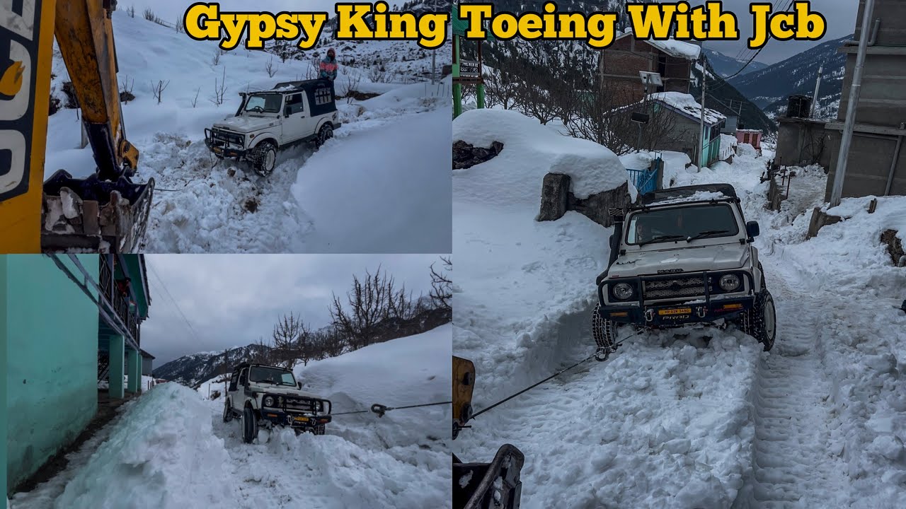 GYPSY STUCK IN 3 FEET HEAVY SNOW || 2026 || GYPSY TOEING WITH JCB || MANALI VLOG😍