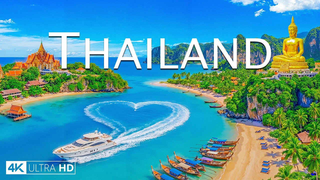 Thailand 4K Drone Footage | Tropical Bays, Limestone Islands & Endless Andaman Blues 🌊🏝️