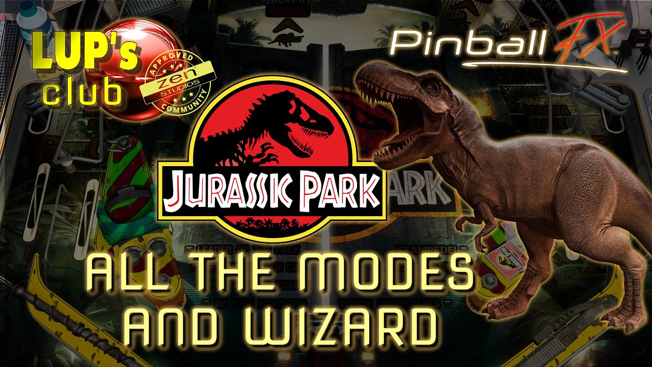 Pinball FX 🌏 Universal Pinball: Jurassic Park Pinball ► All the modes & Wizard (7B)