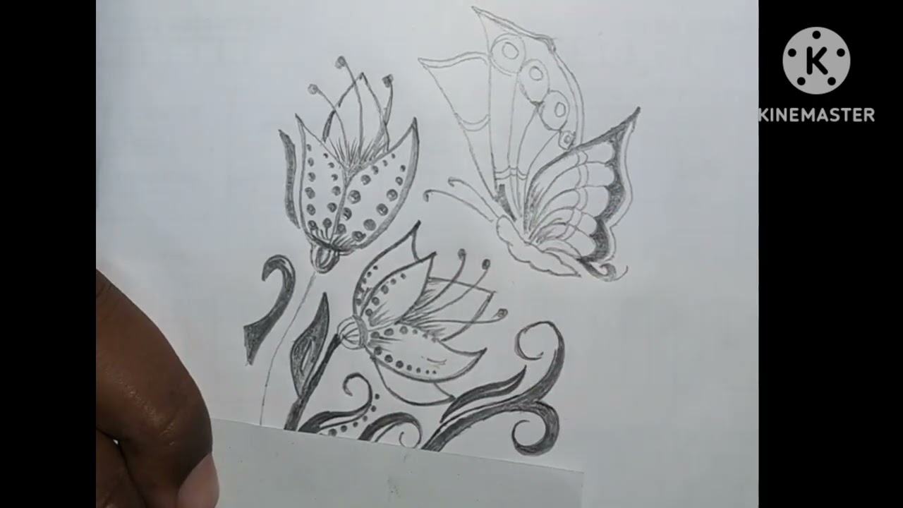 How Draw Easy Beautiful Butterfly||Simple Flying Butterfly Pencil Sketch# Drawing Butterfly