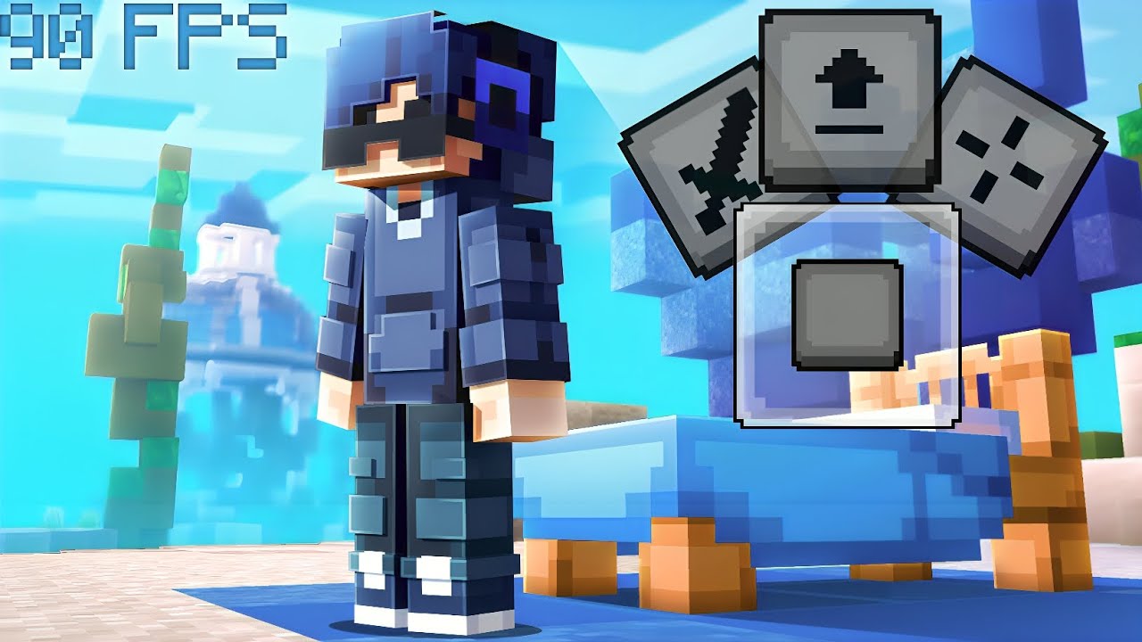 Hive Bedwars Solo Grind On Mobile 90Fps 
