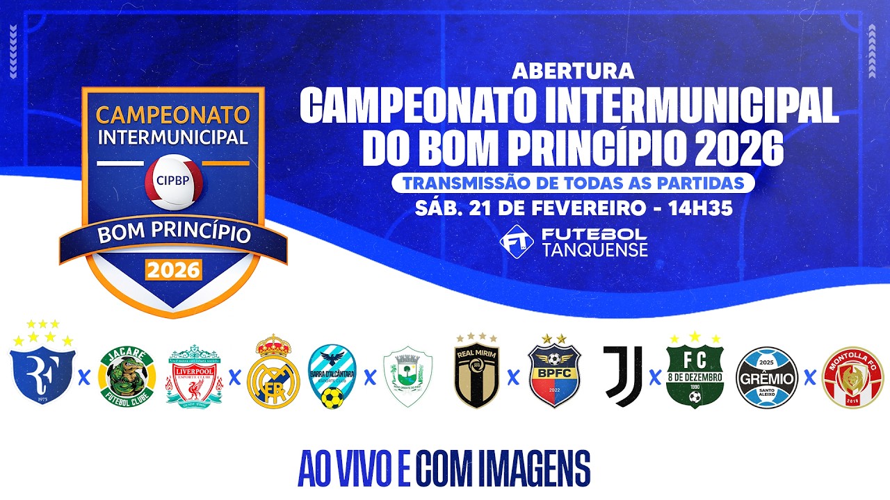ABERTURA BOM PRINC&Iacute;PIO | TODOS AS PARTIDAS | CAMPEONATO INTERMUNICIPAL DO POVOADO BOM PRINC&Iacute;PIO 2026