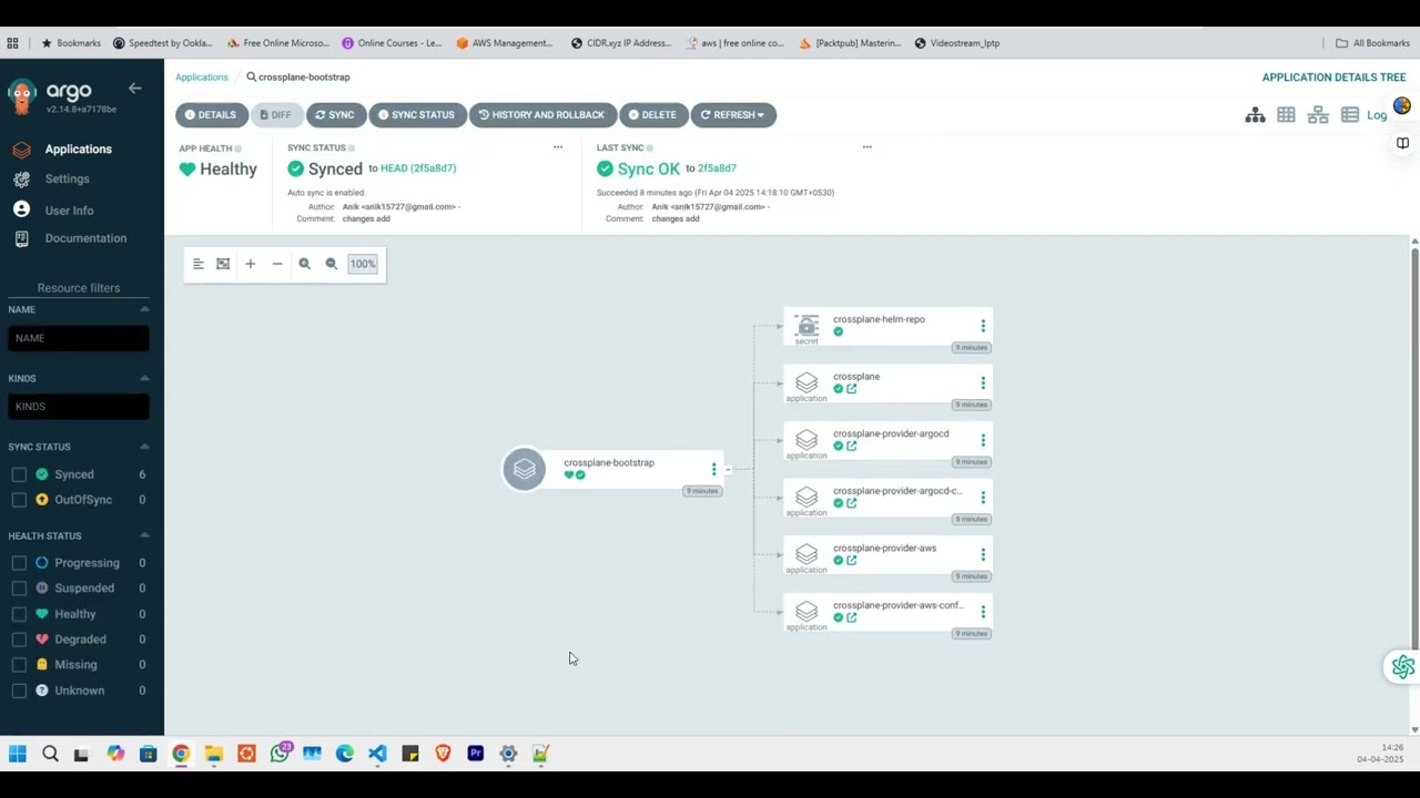 Crossplane with EKS via ArgoCD GitOps method and codebuild