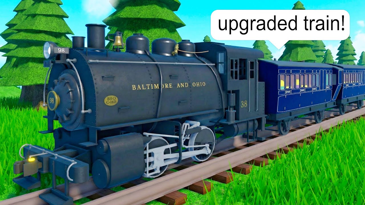 I Drive STEAM Train on Roblox BUT I Upgraded Its MAX SPEED!