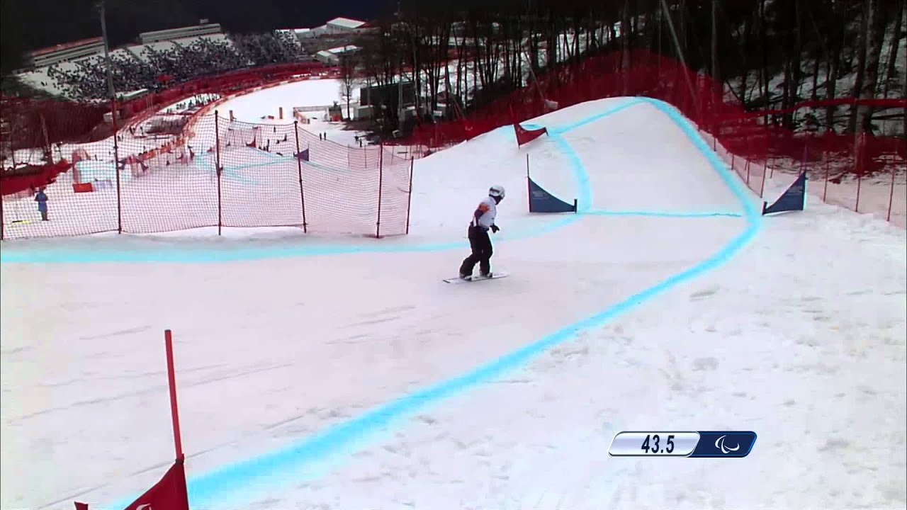 Cristina Albert (2nd run) | Women's para snowboard cross | Alpine Skiing | Sochi 2014 Paralympics