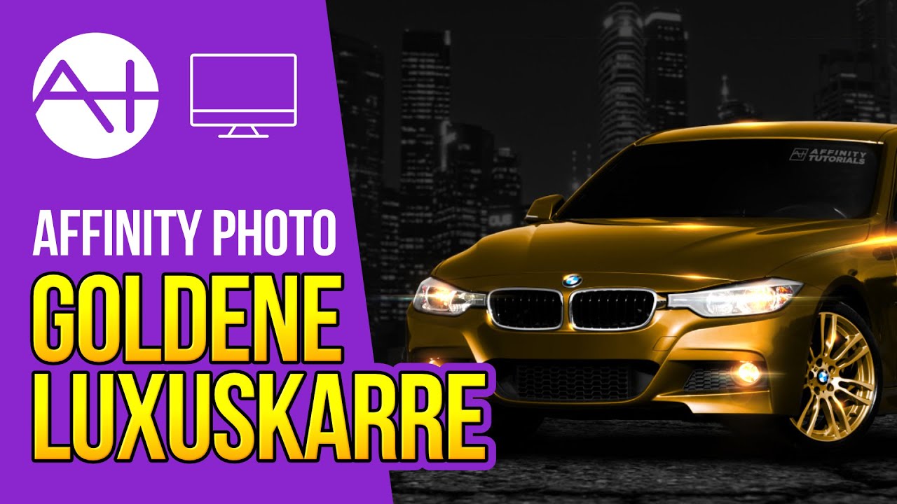 Wie färbt man ein Auto in Gold mit Affinity Photo