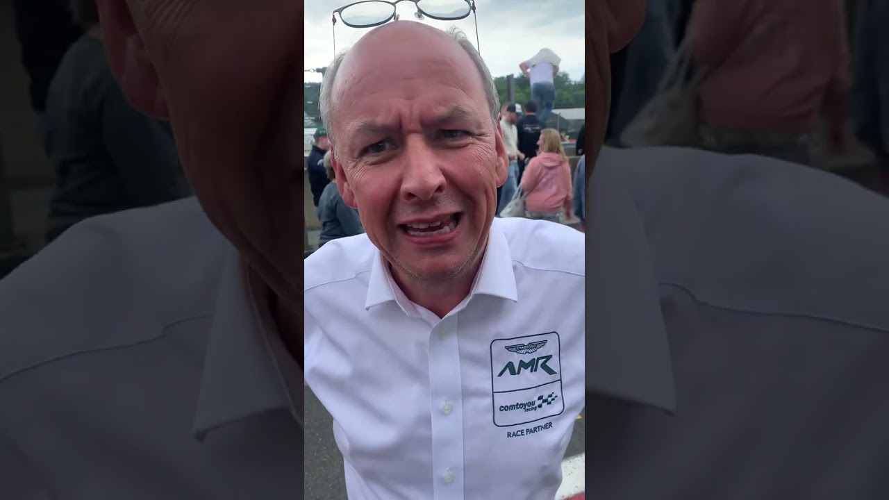 Jean-Michel Baert, le patron du team Comtoyou aux anges après le succès de son Aston Martin aux 24h.