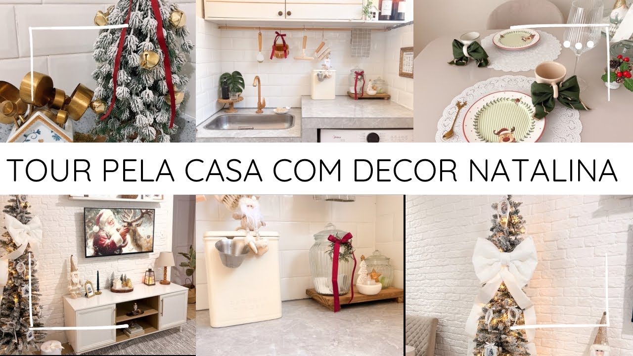 TOUR completo da  CASA COM DECORAÇÃO NATALINA | A CASA MAIS FOFA MUITA INSPIRAÇÃO 