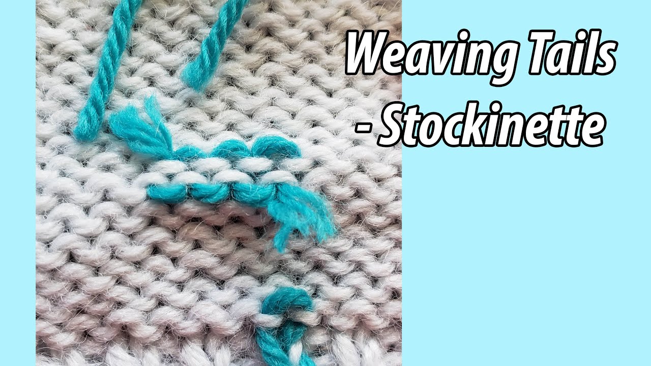 Weaving Tails in Stockinette