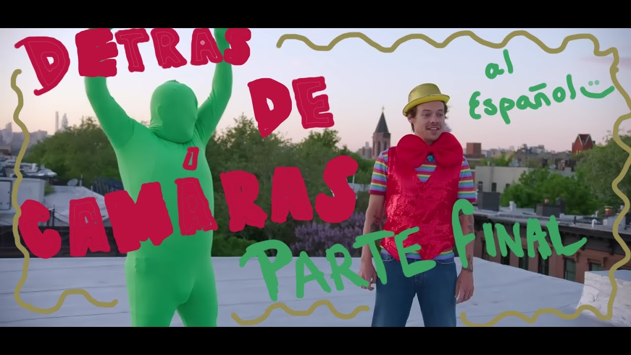 Detrás de cámaras del video de 