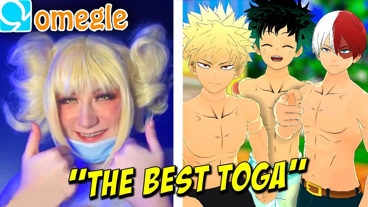 Deku, Bakugo, and Todoroki TROLL on Omegle 2 (MHA VR)