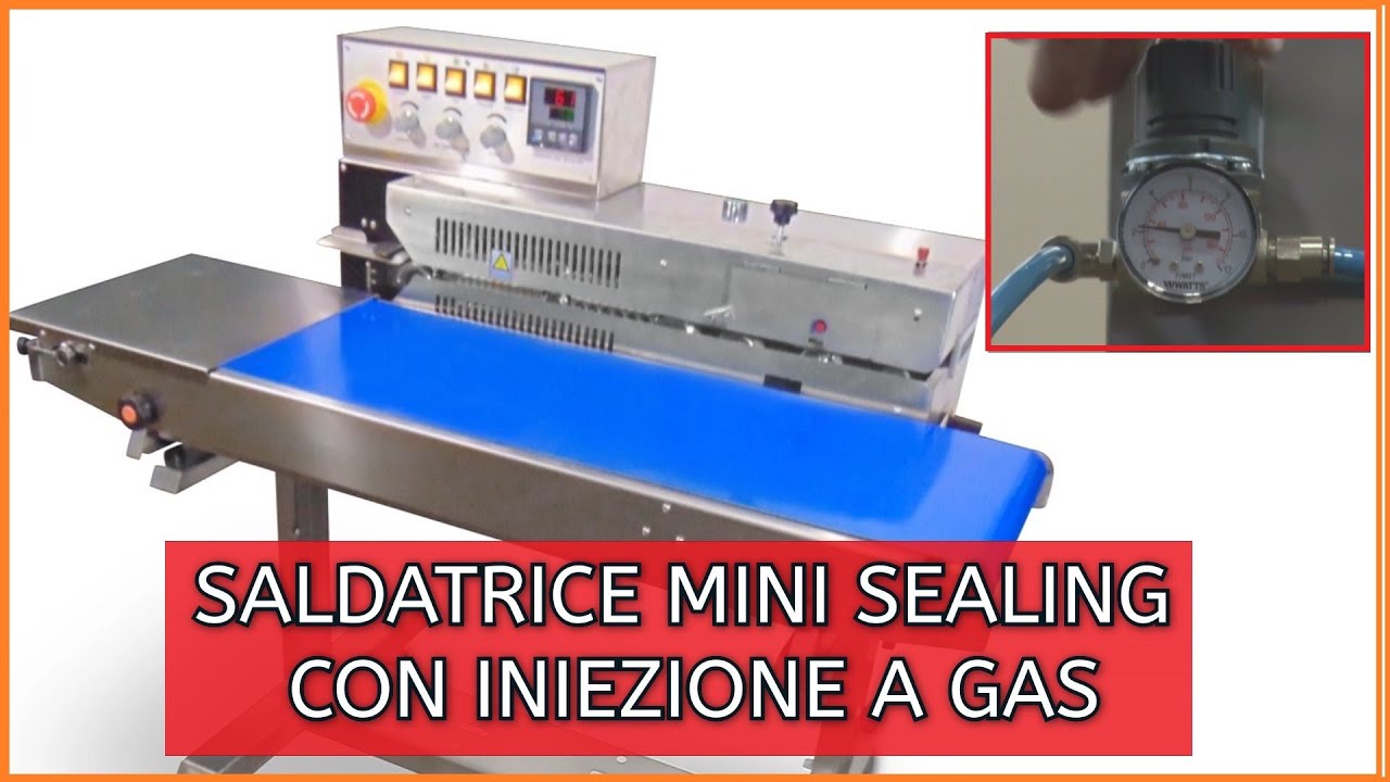 Termosaldatrice orizzontale con iniezione gas inerte