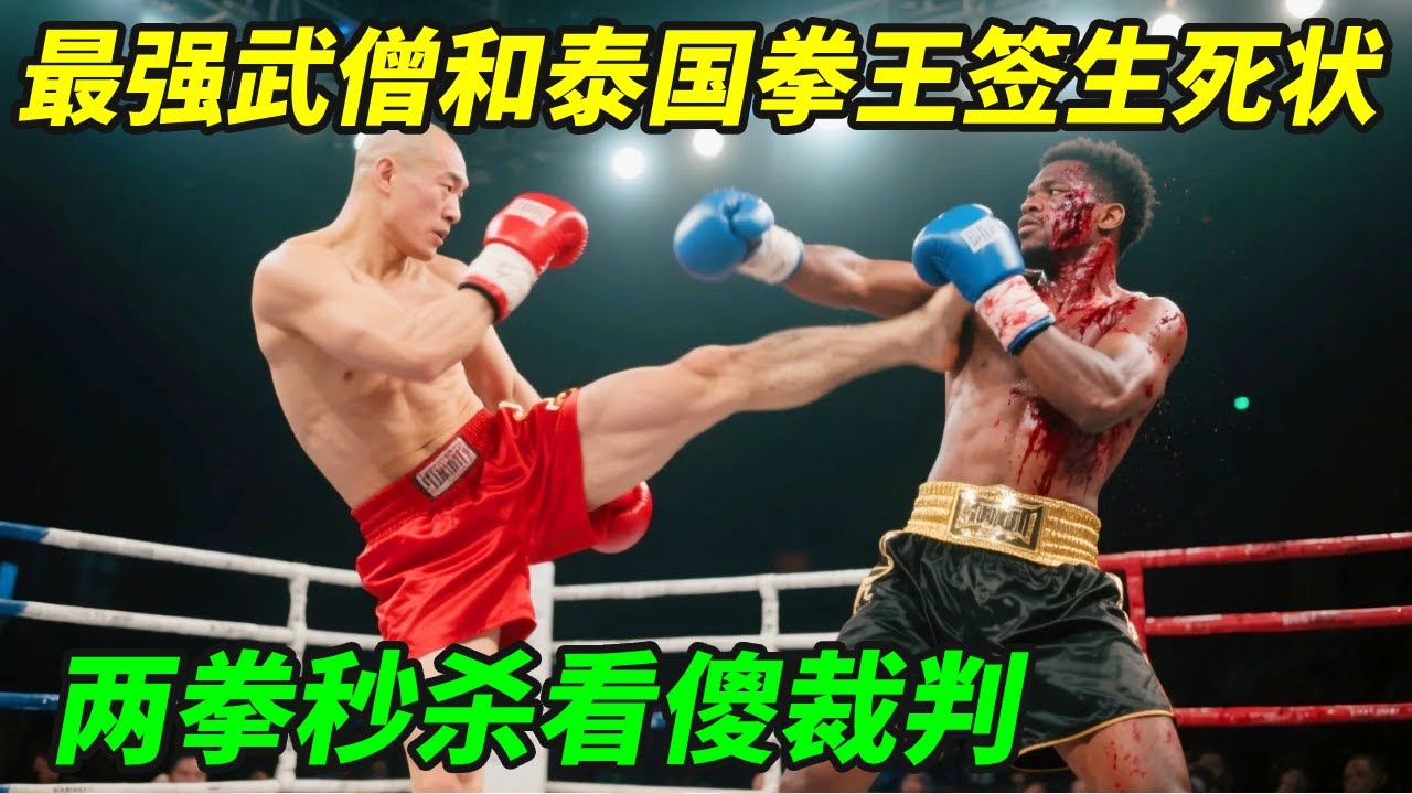 56岁少林寺公认最强武僧！和泰国拳王签生死状，两拳秒杀看傻裁判！【小野格斗解说】