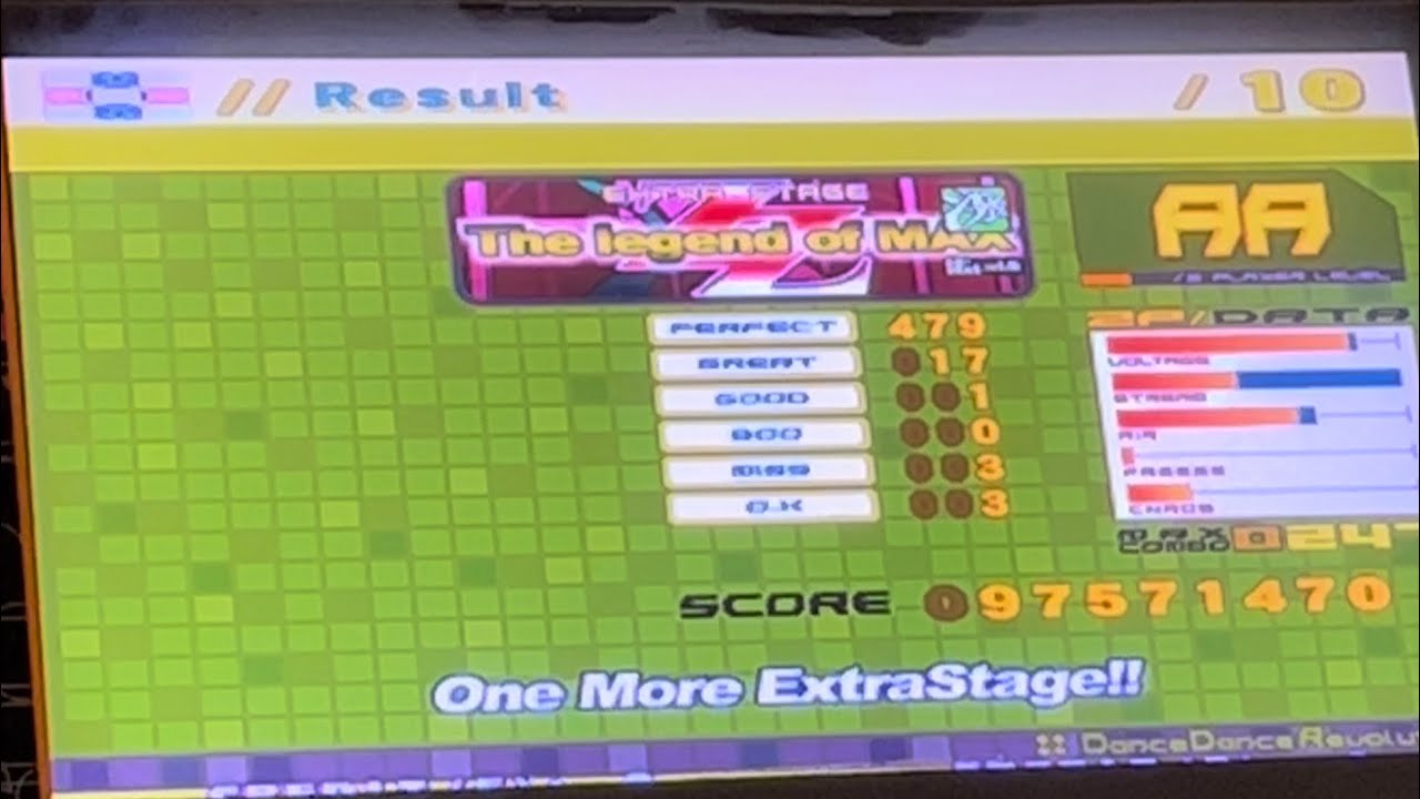 [DDR Extreme] Extra Stage 17g 1m AA & One More Extra Stage 20g AA