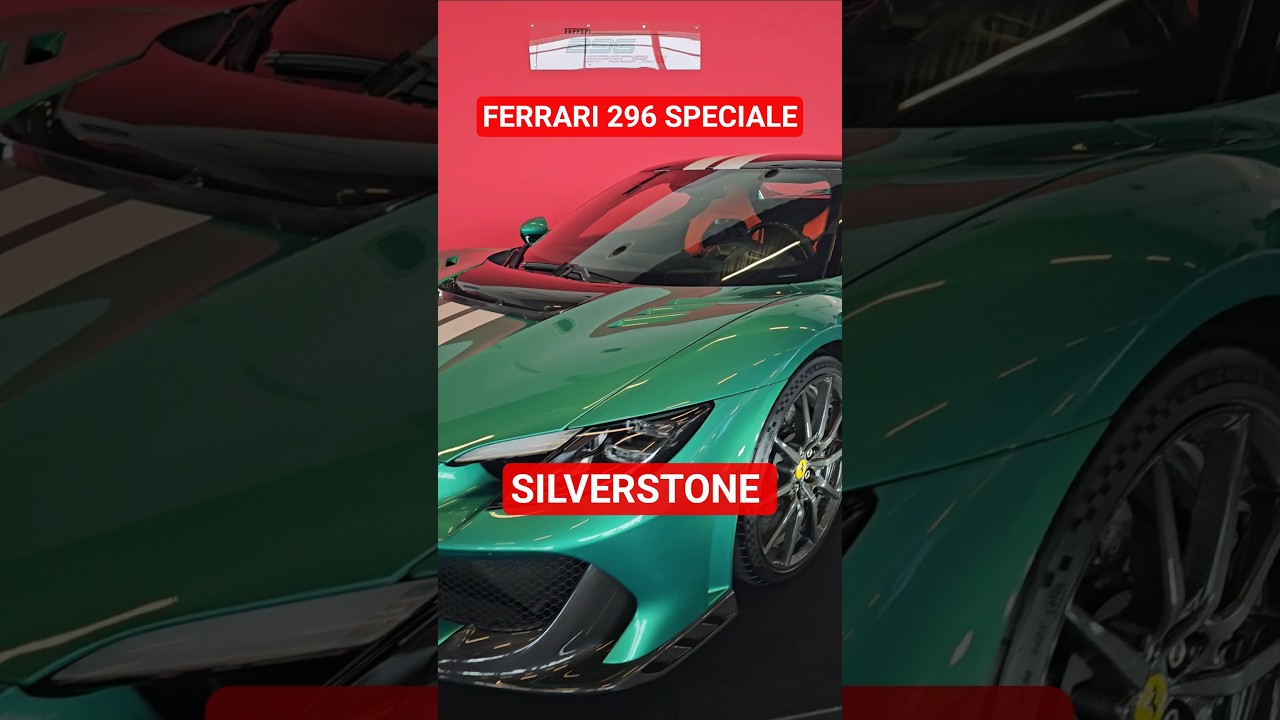 Ferrari 296 Speciale Engine V6 Displacement 2992CC Max Power 700CV at 8000 RPM Silverstone Circuit