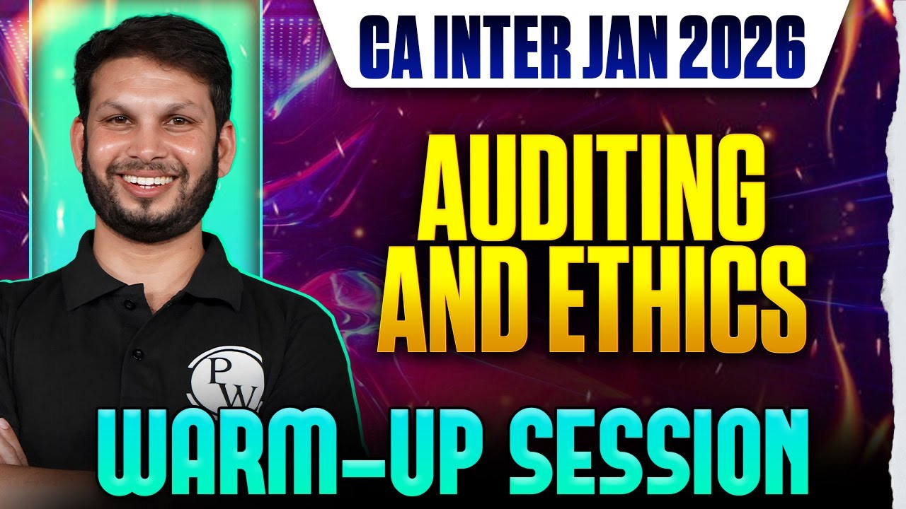 CA Inter Auditing And Ethics: Warm Up Session | Jan 26 Exams | Audit Revision | Ankit Mundra