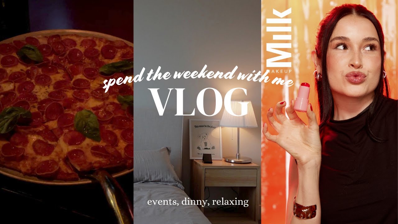 Vlog: Spend the weekend with me! milk makeup event, cleaning, spending time alone