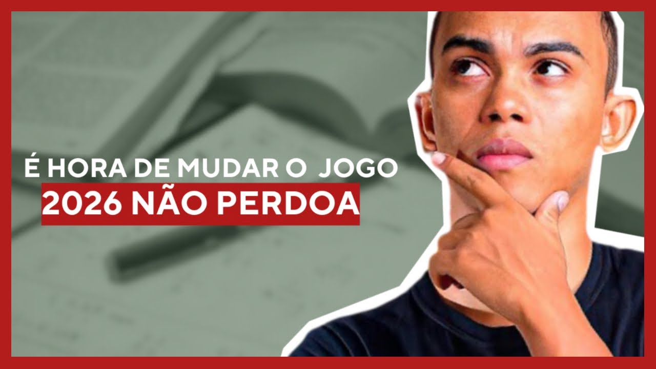 VOU ESTUDAR TOTALMENTE DIFERENTE EM 2026 (e você deveria fazer o mesmo)