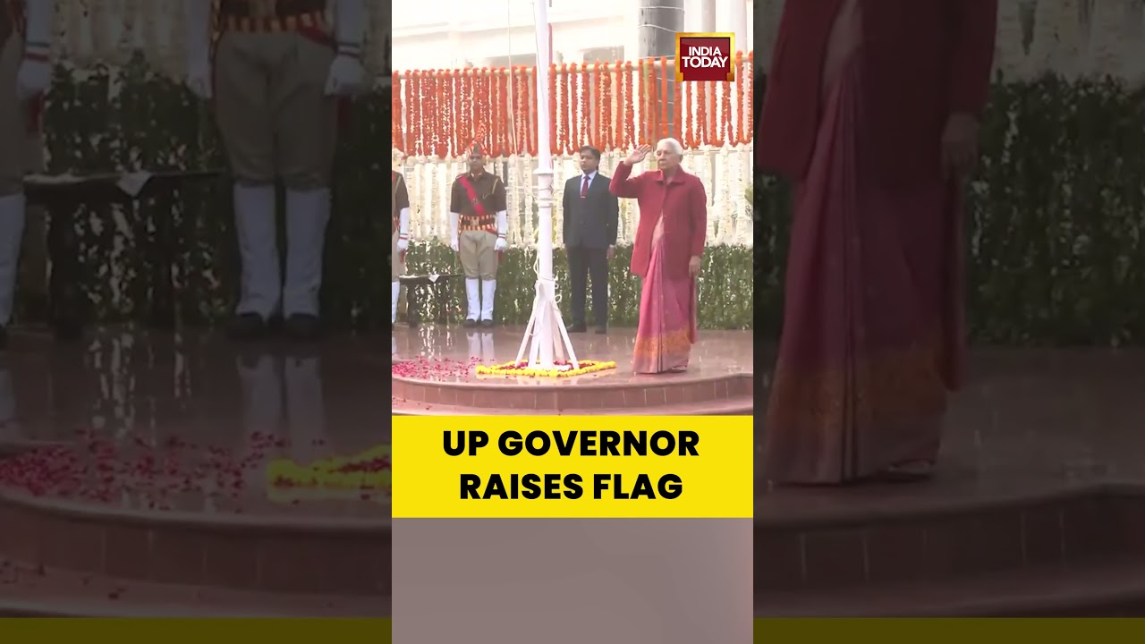 Uttar Pradesh Governor Anandiben Patel Hoists National Flag At Jan Bhavan | Republic Day 2026