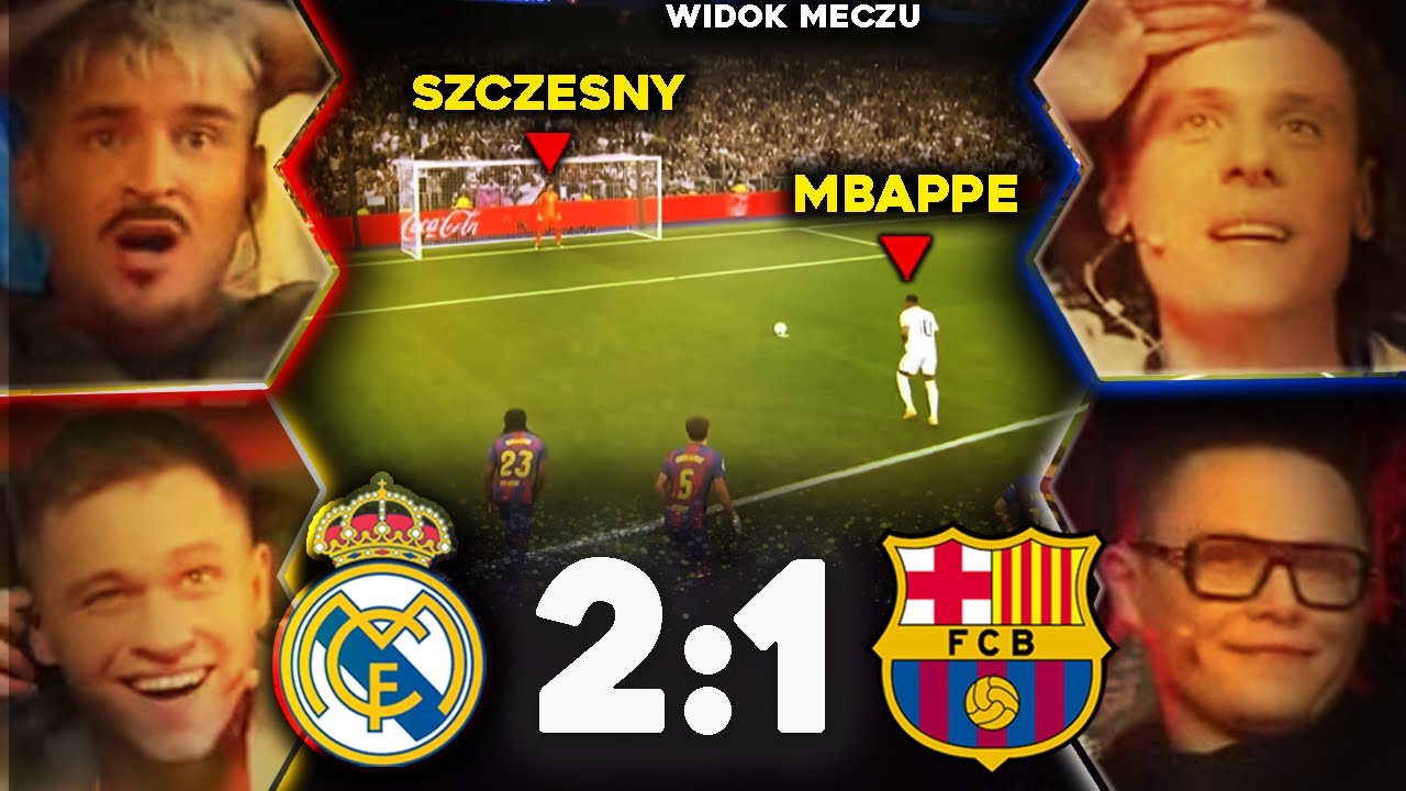 Footroll, Izak, Ćwiąkała, xFlaShx REAKCJA Z Widokiem Meczu | Real Madryt 2:1 FC Barcelona