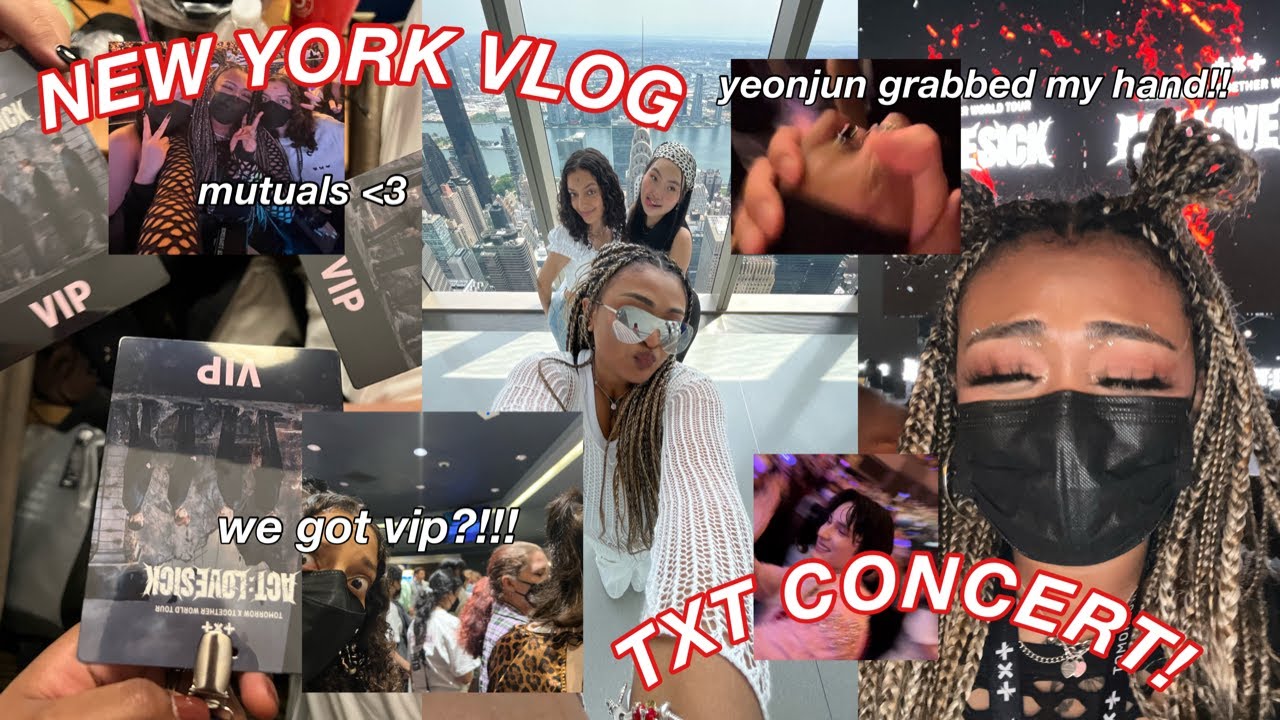 NEW YORK + TXT ACT:LOVESICK CONCERT VLOG *vip experience*