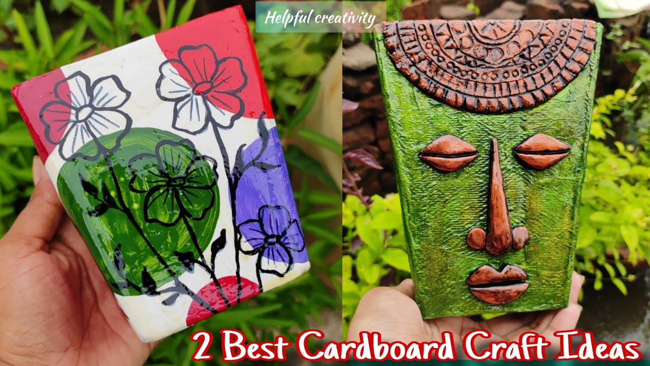 2 Best Cardboard Craft Making Ideas/Cardboard Home Decor Craft Ideas/DIY Cardboard Craft Ideas